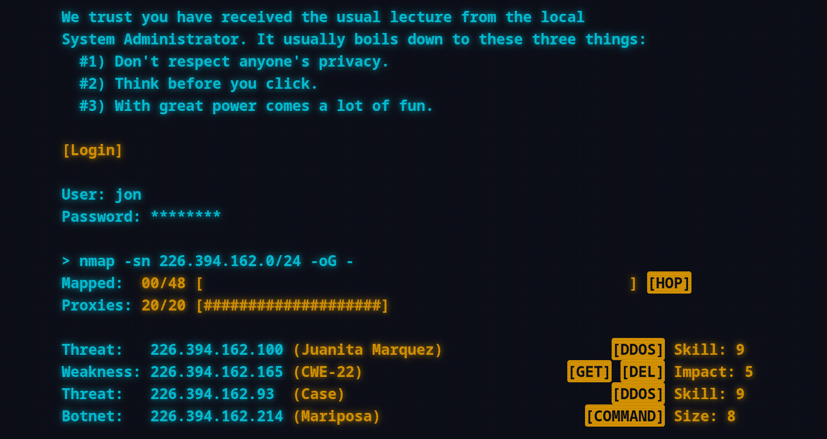 A game of hax